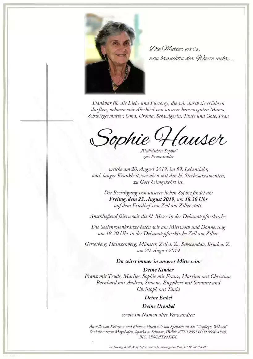 Parte von Sophie Hauser